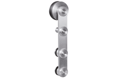 Flatec IV glasschuifdeurset RVS 100kg l.2100mm voor deurbladbreedte 910-1000mm